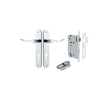Stirling Lever - Oval Backplate Entrance Kit with High Security Lock