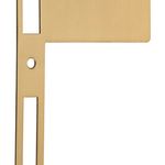 20136 - Extended 85mm Strikers - H198xW122mm - Brushed Brass