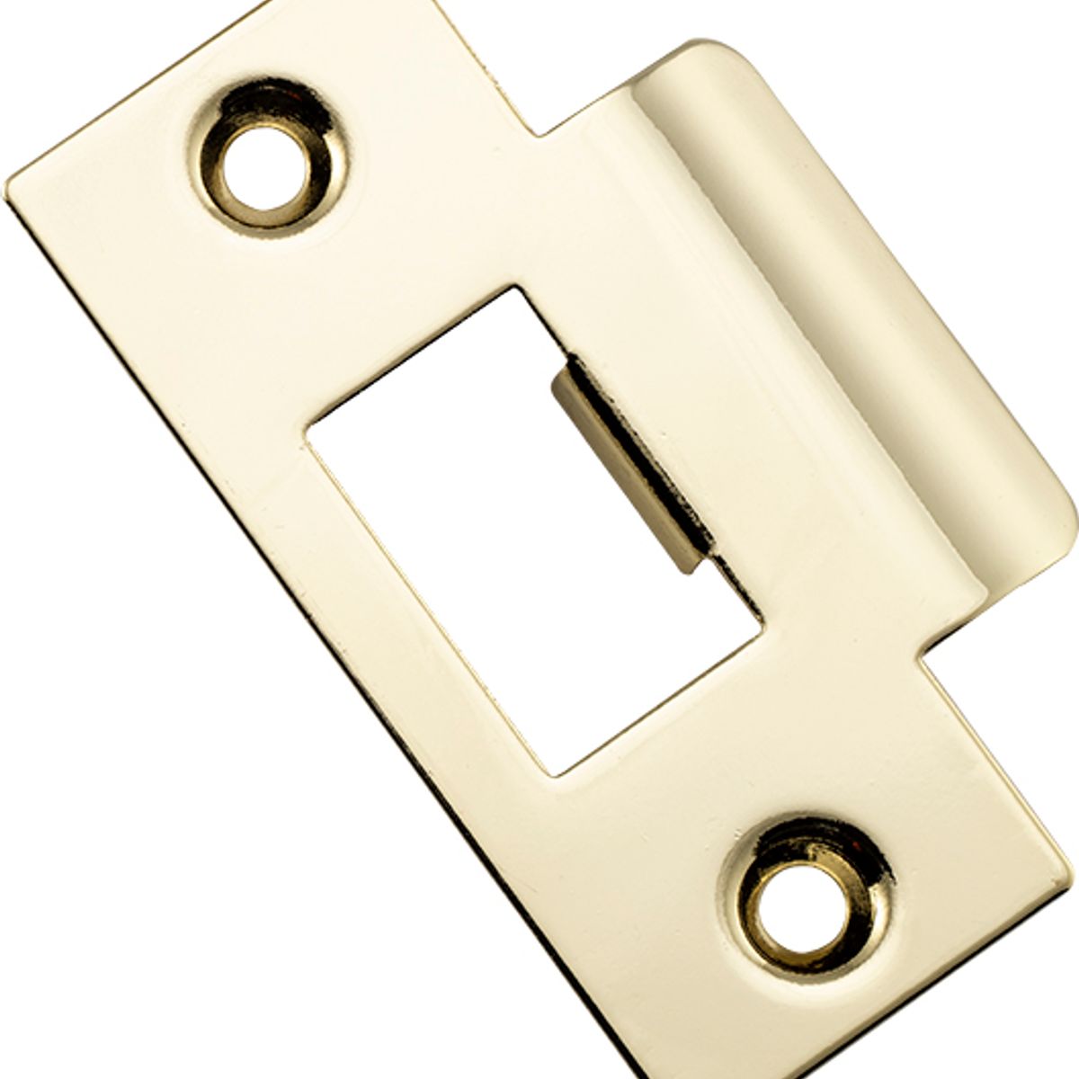 20490 - Metal Door Tube Latch Striker - Polished Brass