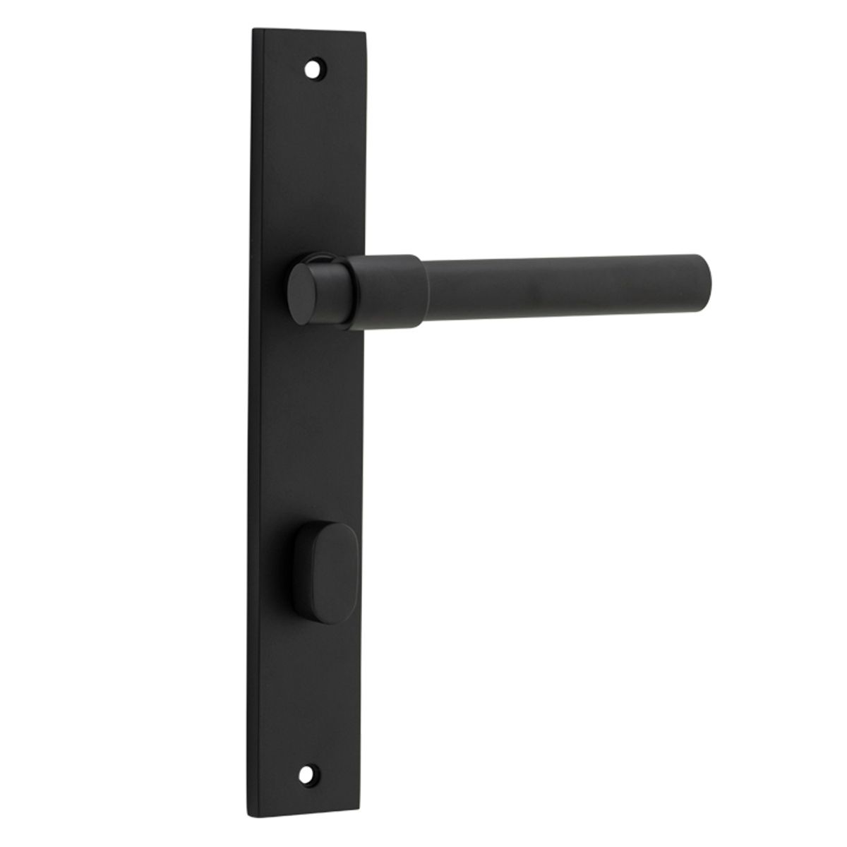 12896P85 - Helsinki Lever - Rectangular Backplate - Matt Black - Privacy