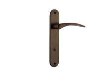 10728P85 - Oxford Lever - Oval Backplate - Signature Brass - Privacy