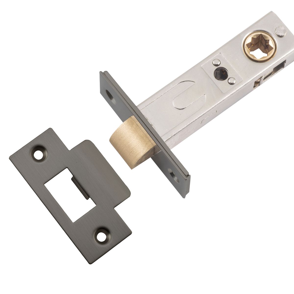 17309 - Hard Sprung Split Cam Tube Latch - 60mm Backset - Graphite PVD