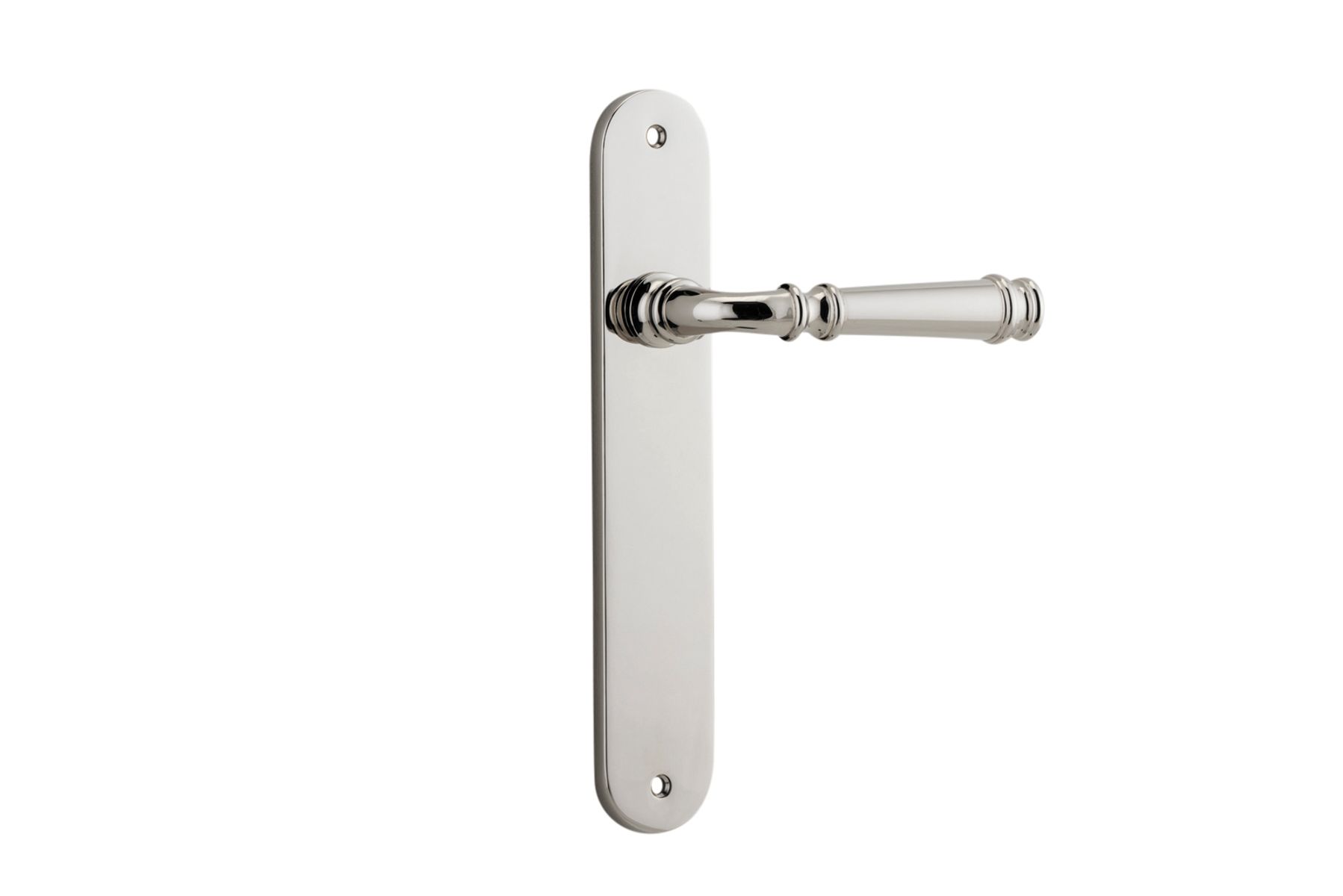14230 - Verona Lever - Oval Backplate - Polished Nickel - Passage