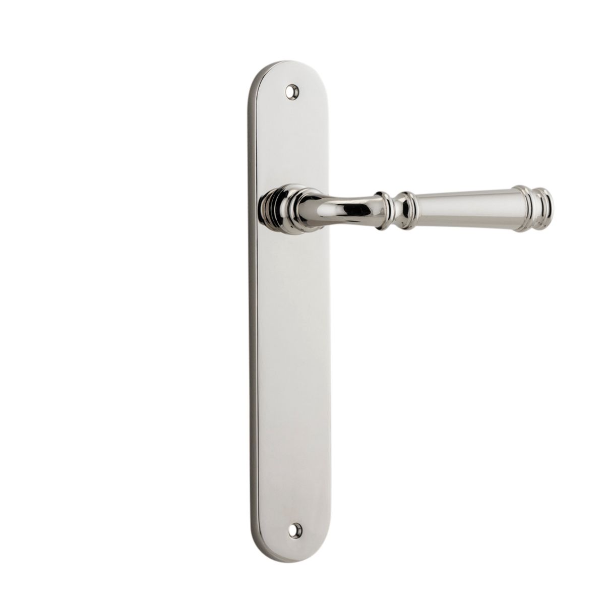 14230 - Verona Lever - Oval Backplate - Polished Nickel - Passage