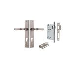 13700KENTR60KK - Sarlat Lever - Rectangular Backplate Entrance Kit with High Security Lock - Distressed Nickel - Entrance