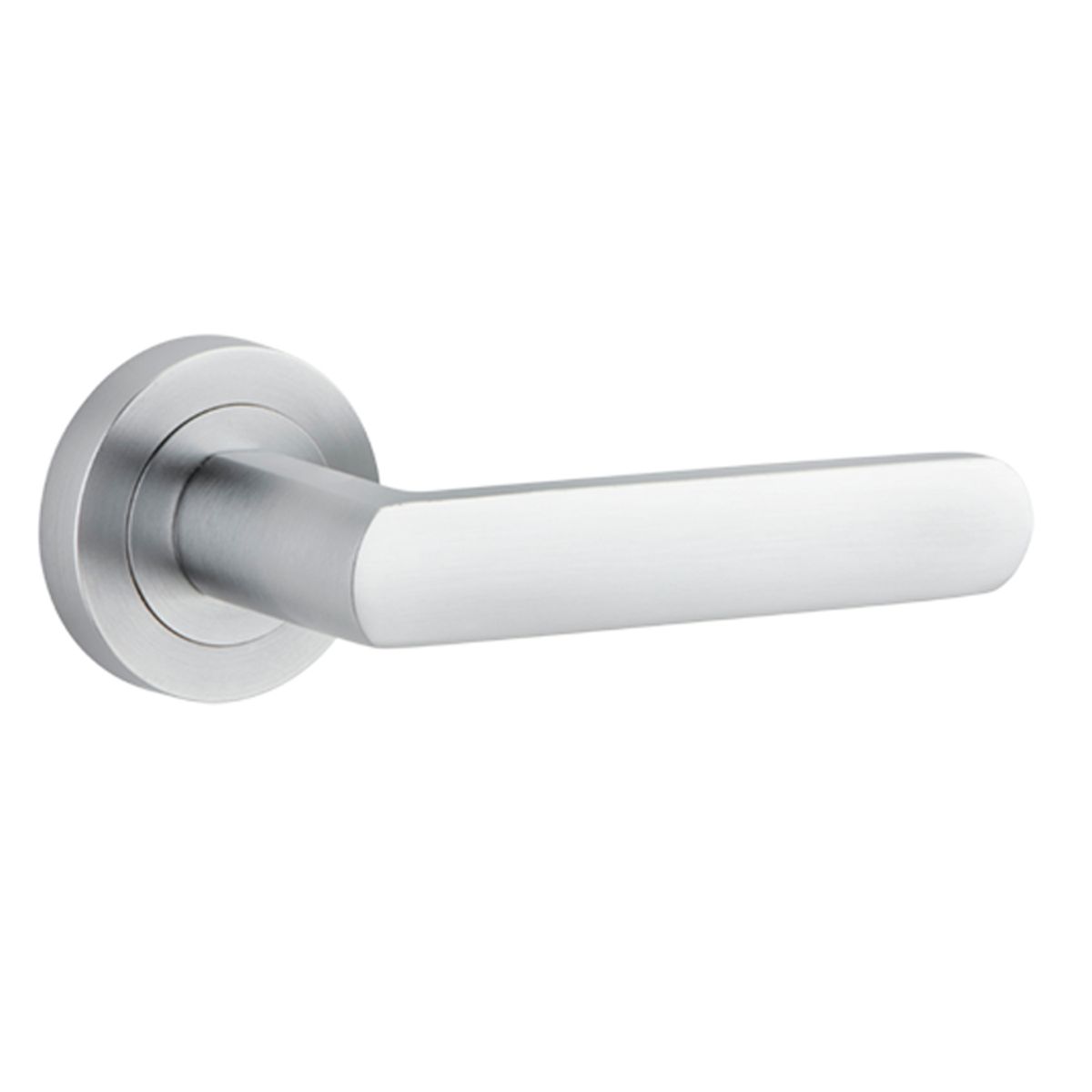 20775 - Osaka Lever - Round Rose - Brushed Chrome - Passage