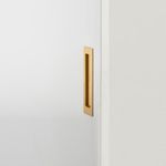 21782 - Rectangular Flush Pull - Brushed Brass - Passage
