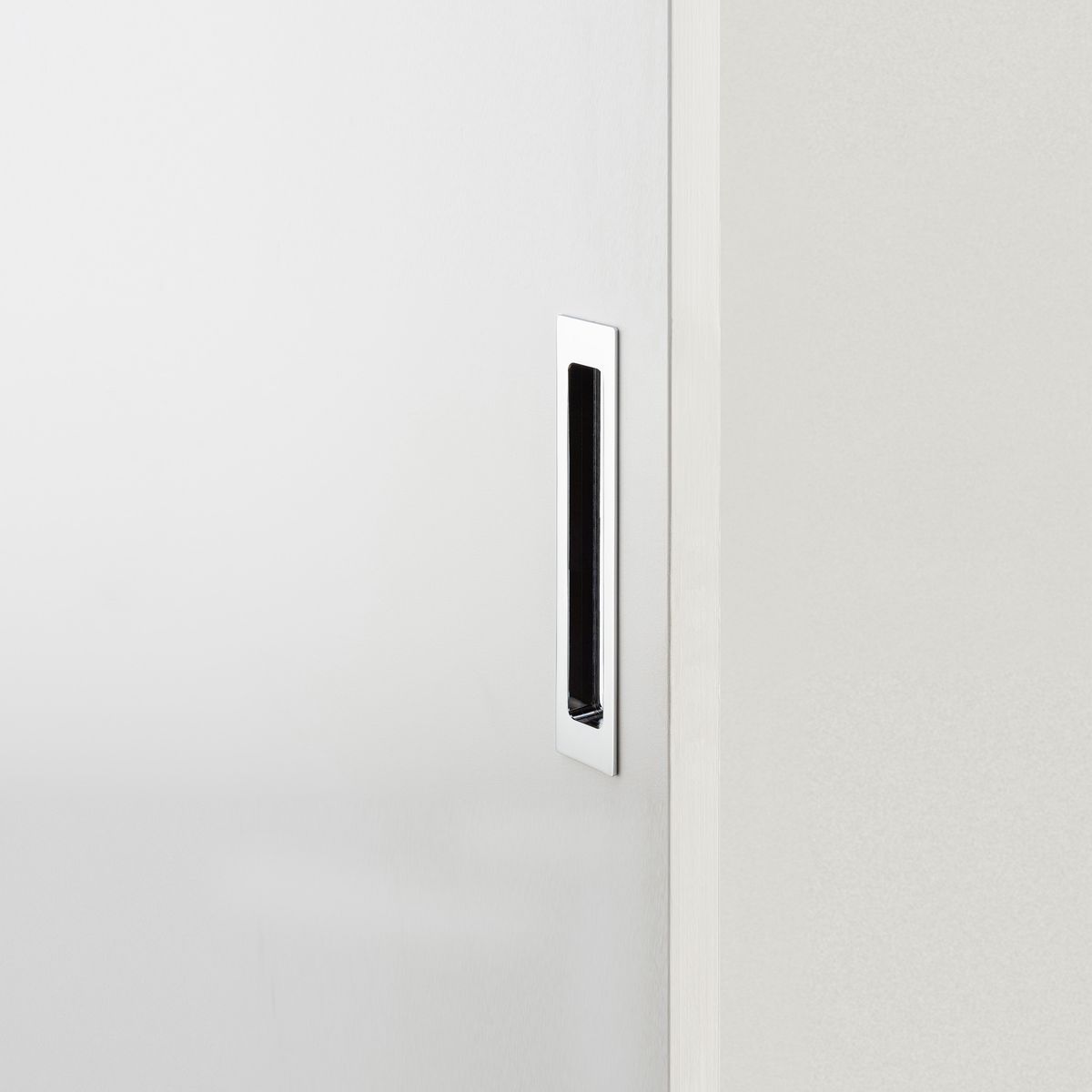 21783 - Rectangular Flush Pull - Polished Chrome - Passage