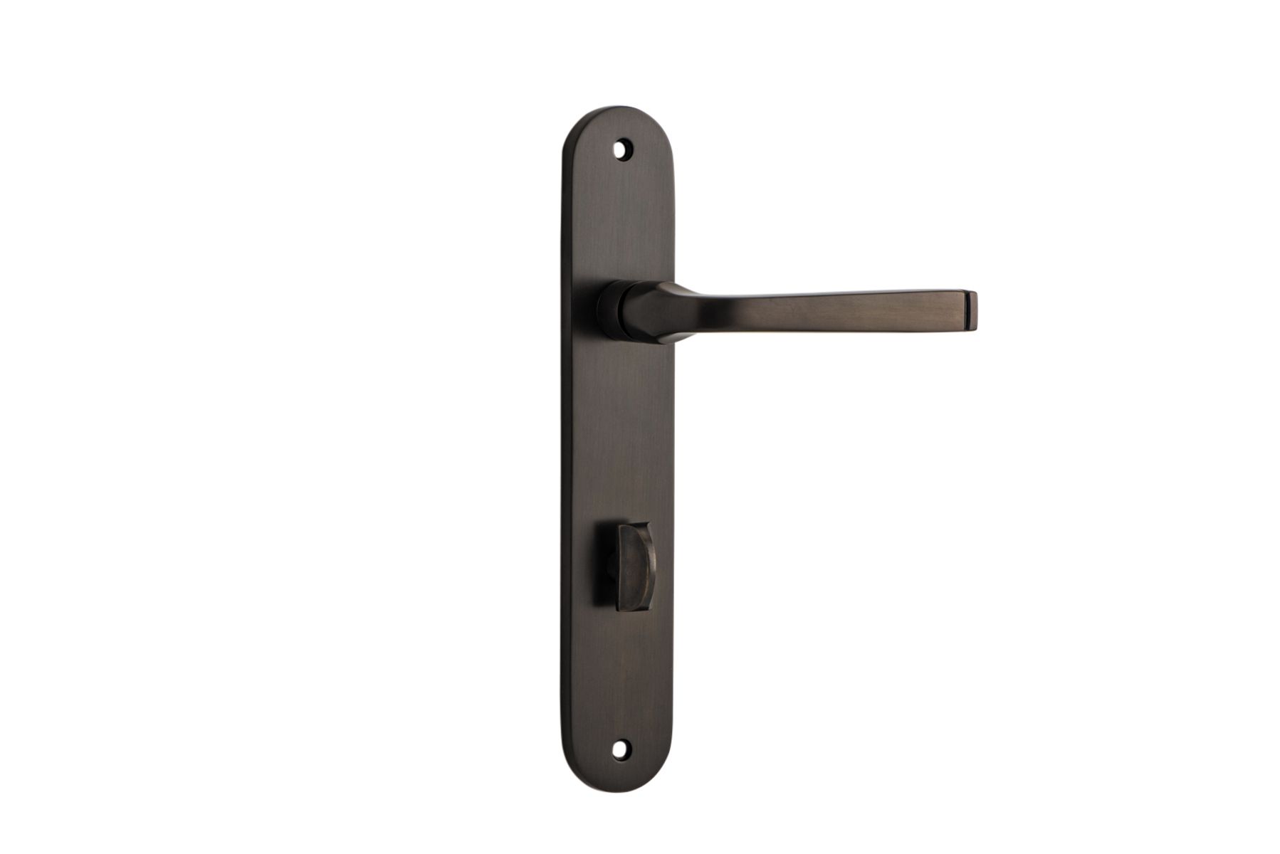 10732P85 - Annecy Lever - Oval Backplate - Signature Brass - Privacy