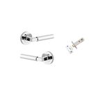 0344KIBPRIV60 - Berlin Lever - Round Rose Privacy Kit (Inbuilt Privacy) - Polished Chrome - Privacy
