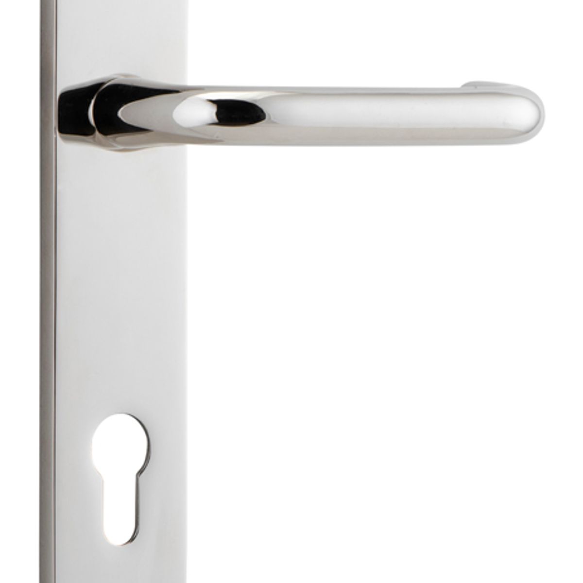 14346E85 - Oslo Lever - Oval Backplate - Polished Nickel - Entrance