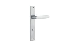 12360P85 - Osaka Lever - Rectangular Backplate - Brushed Chrome - Privacy