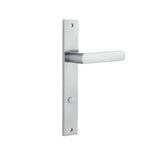 12360P85 - Osaka Lever - Rectangular Backplate - Brushed Chrome - Privacy