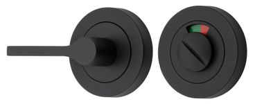 21712 - Accessibility Privacy Turn with Indicator - Round - Matt Black