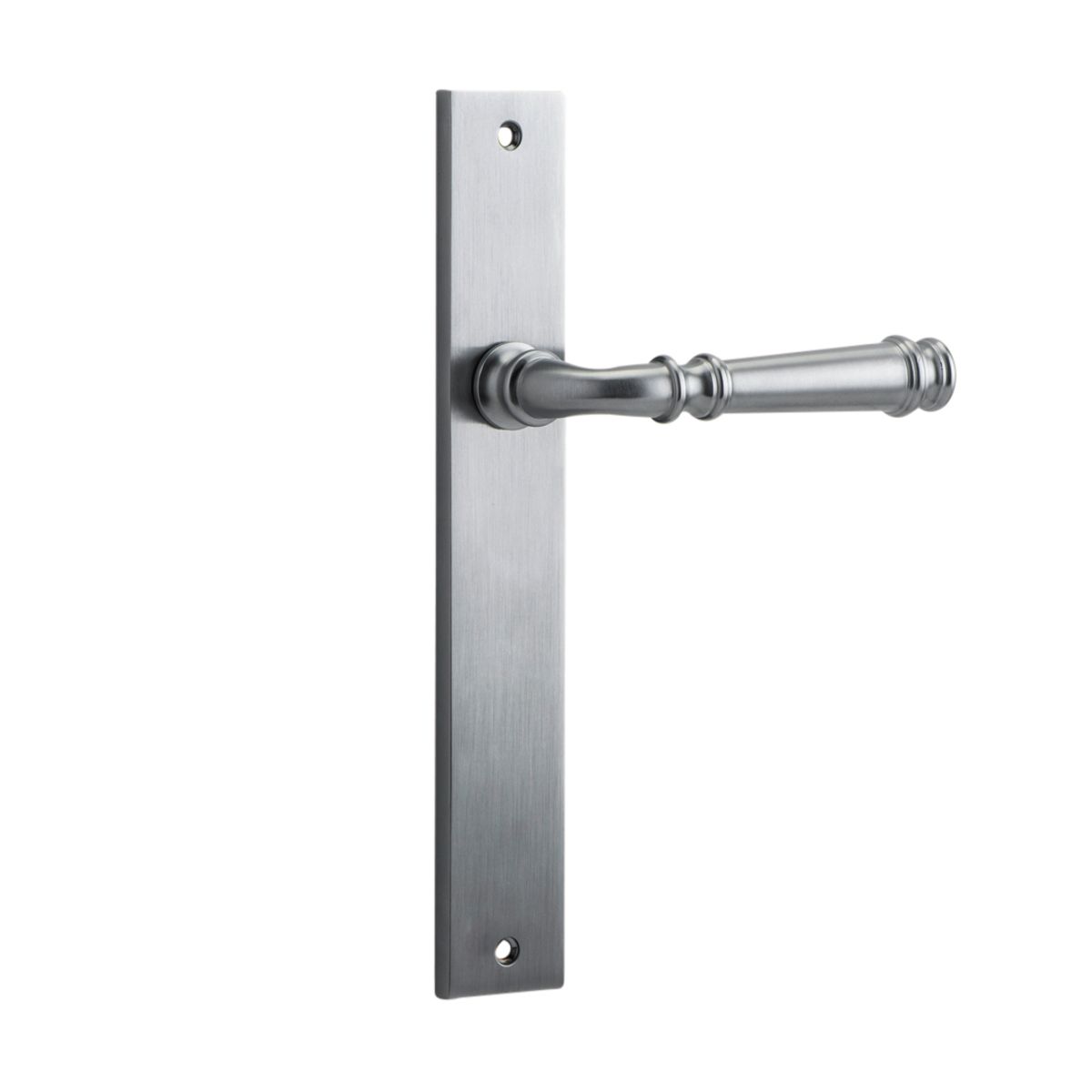 12206 - Verona Lever - Rectangular Backplate - Brushed Chrome - Passage