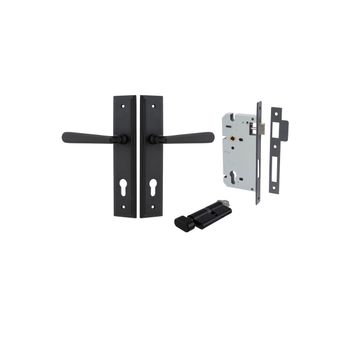 Copenhagen Lever - Stepped Backplate Entrance Kit with High Security Lock