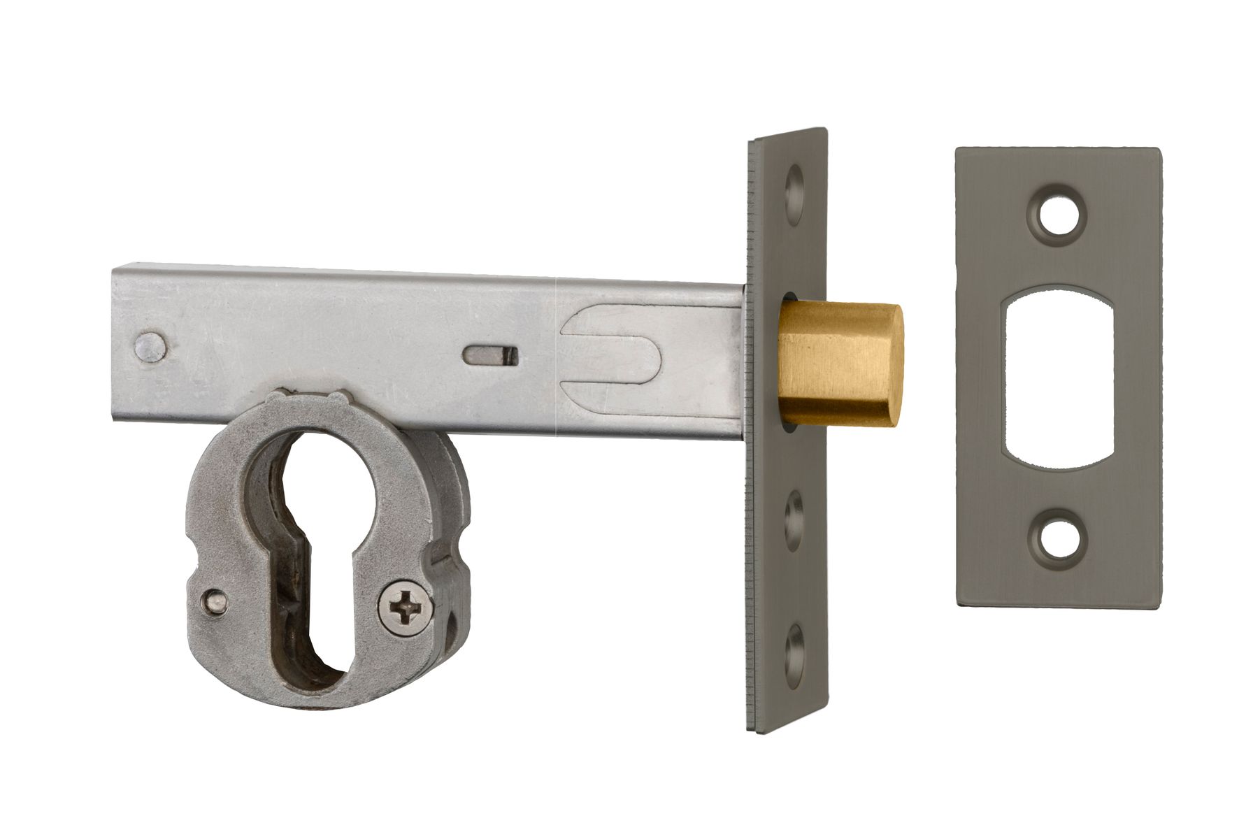 17298 - Euro Mortice Deadbolt - 60mm Backset - Graphite PVD - Entrance