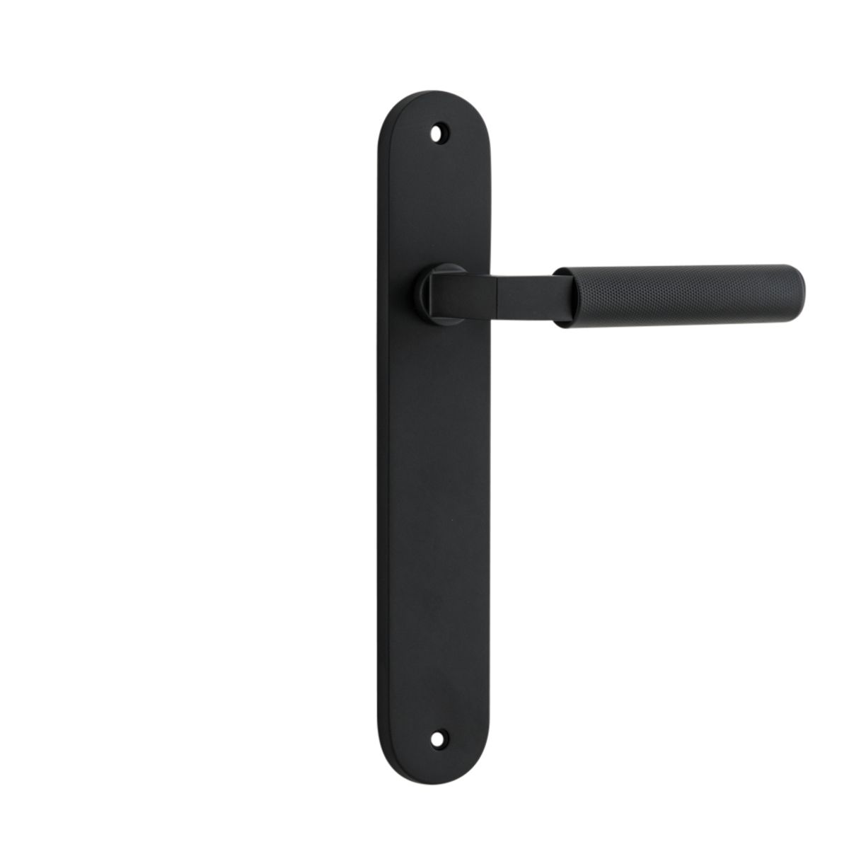 12768 - Brunswick Lever - Oval Backplate - Matt Black - Passage