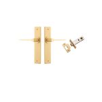 15258KPASS60 - Como Lever - Chamfered Backplate Passage Kit - Brushed Brass - Passage