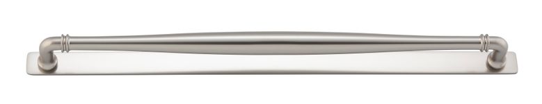 21109B - Sarlat Cabinet Pull with Backplate - CTC450mm - Satin Nickel
