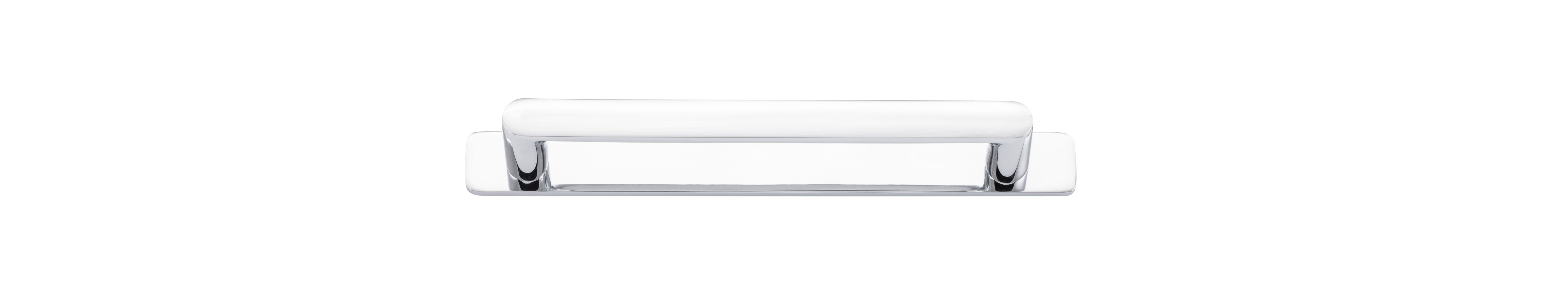 20964B - Osaka Cabinet Pull with Backplate - CTC160mm - Polished Chrome