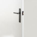 12896 - Helsinki Lever - Rectangular Backplate - Matt Black - Passage