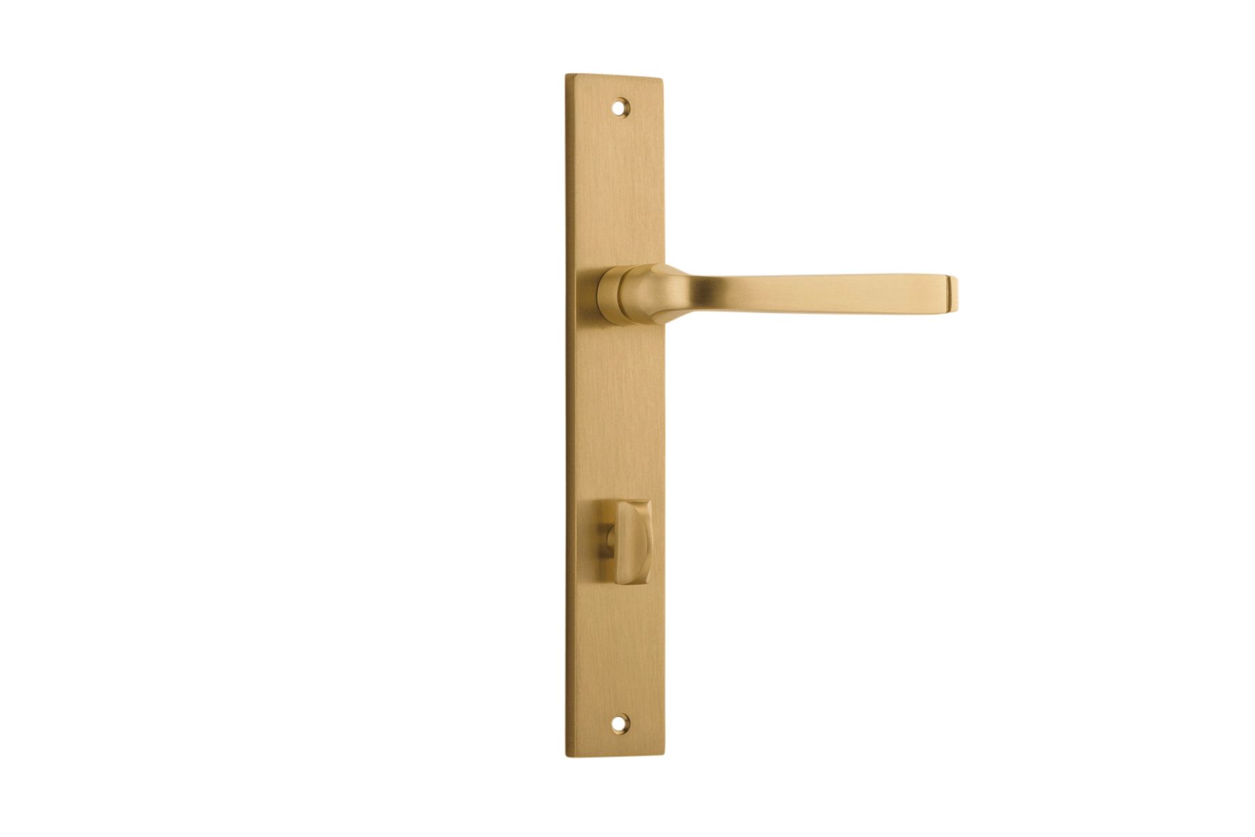 15708P85 - Annecy Lever - Rectangular Backplate - Brushed Brass - Privacy