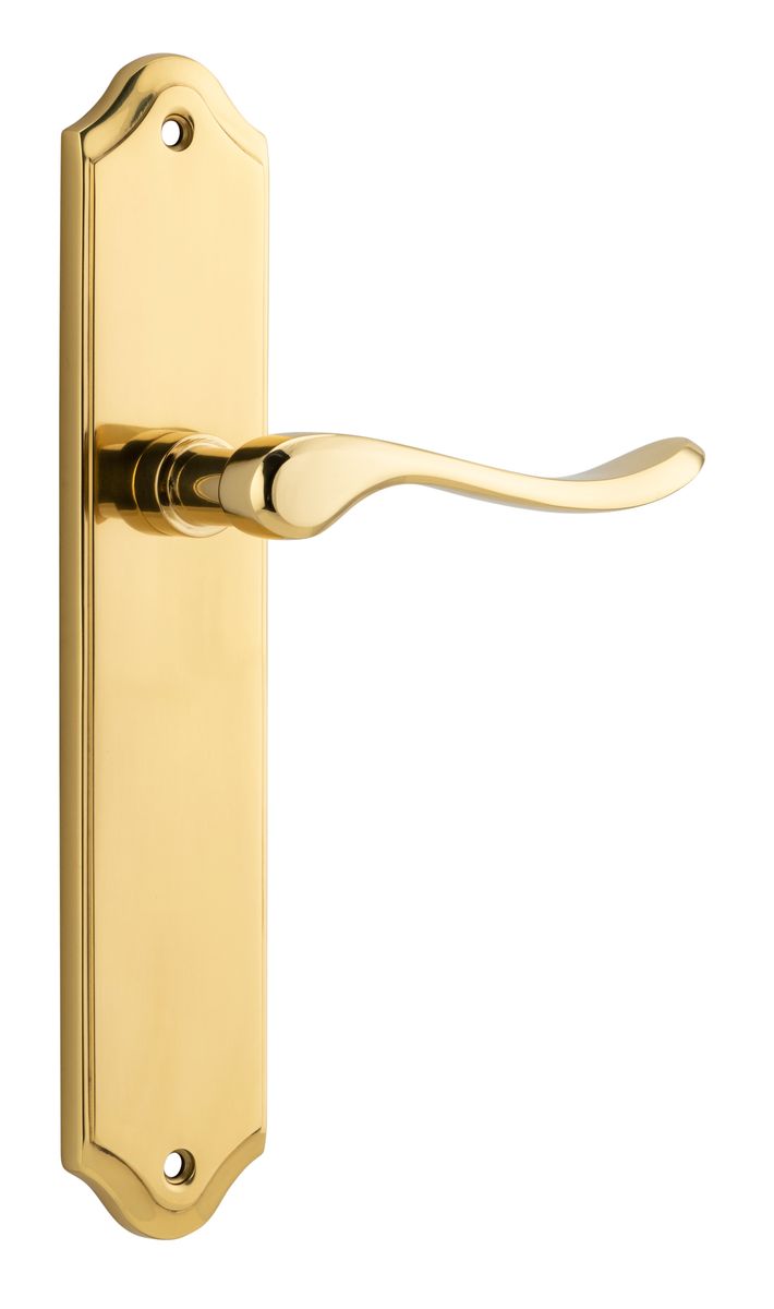 10422 - Stirling Lever - Shouldered Backplate - Polished Brass - Passage