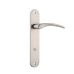 14728P85 - Oxford Lever - Oval Backplate - Satin Nickel - Privacy