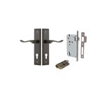 10926KENTR60KK - Stirling Lever - Stepped Backplate Entrance Kit with High Security Lock - Signature Brass - Entrance