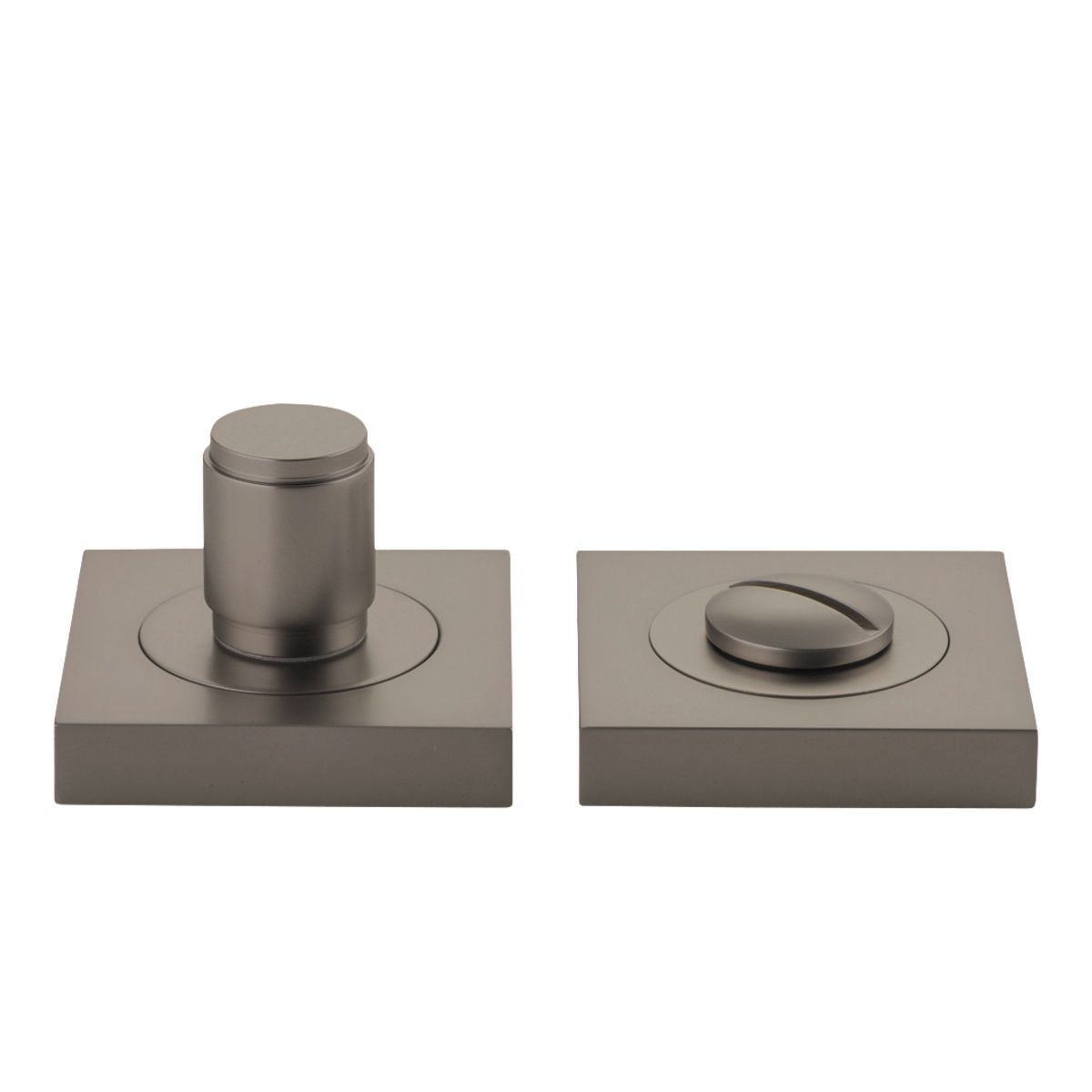 16928 - Berlin Privacy Turn - Square - Graphite PVD - Privacy