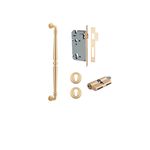 9363KENTR60KK - Sarlat Pull Handle - 450mm Entrance Kit with Separate High Security Lock - Brushed Brass - Entrance