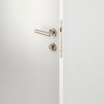 24005KENTR60KT - Puerto Lever - Round Rose Entrance Kit with Separate High Security Lock - Satin Nickel - Entrance