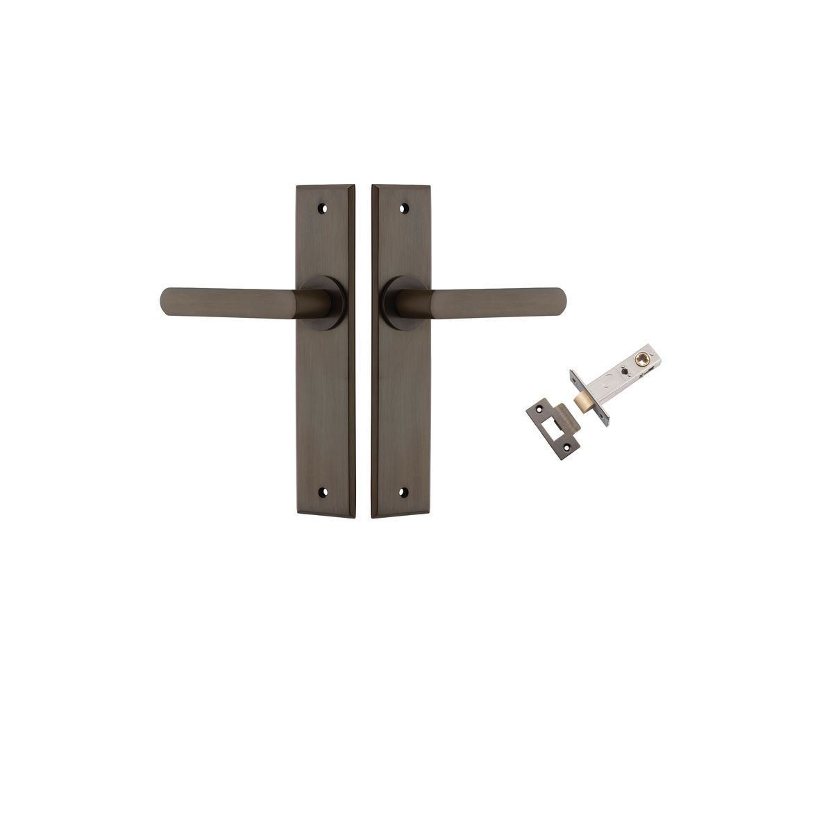 10868KPASS60 - Osaka Lever - Chamfered Backplate Passage Kit - Signature Brass - Passage