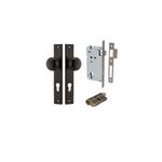 10822KENTR60KK - Cambridge Knob - Rectangular Backplate Entrance Kit with High Security Lock - Signature Brass - Entrance