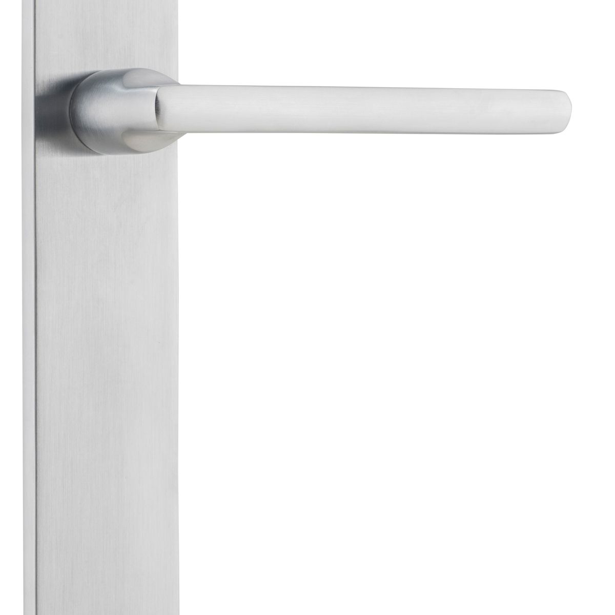 12226 - Baltimore Lever - Oval Backplate - Brushed Chrome - Passage