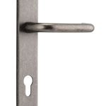13844E85 - Oslo Lever - Rectangular Backplate - Distressed Nickel - Entrance