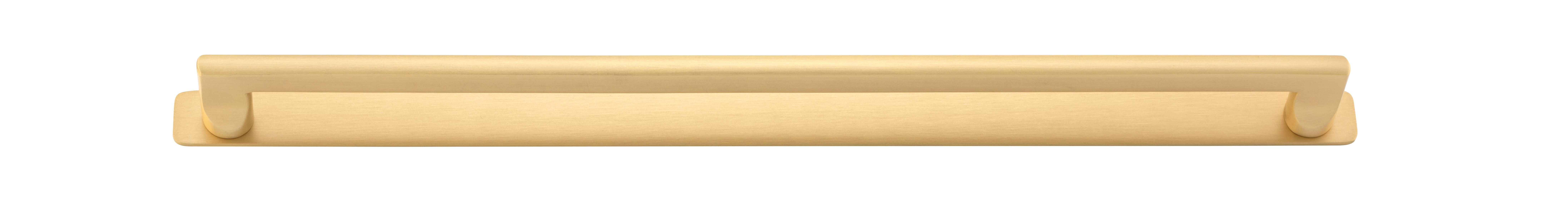 20926B - Baltimore Cabinet Pull with Backplate - CTC450mm - Brushed Brass
