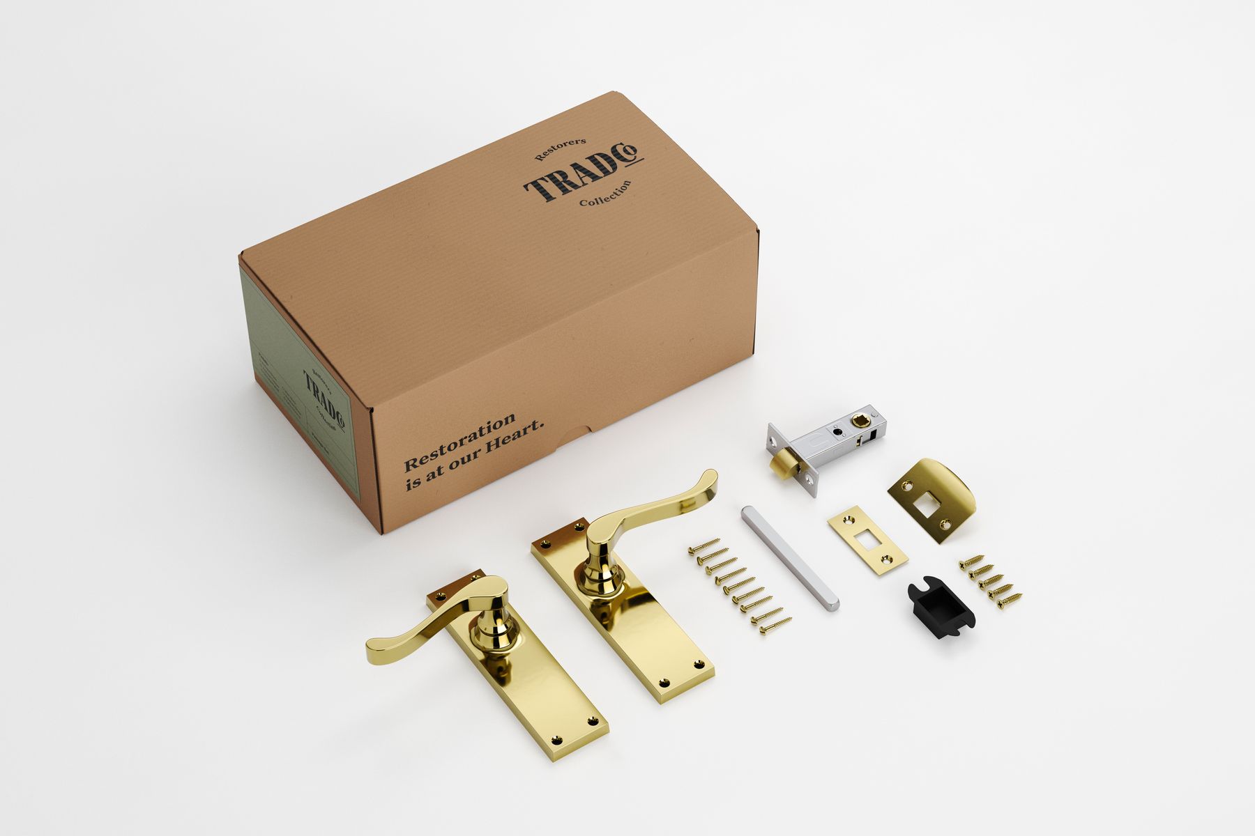 Victorian Lever - Long Backplate Passage Set