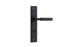 12794P85 - Berlin Lever - Chamfered Backplate - Matt Black - Privacy