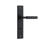 12794P85 - Berlin Lever - Chamfered Backplate - Matt Black - Privacy