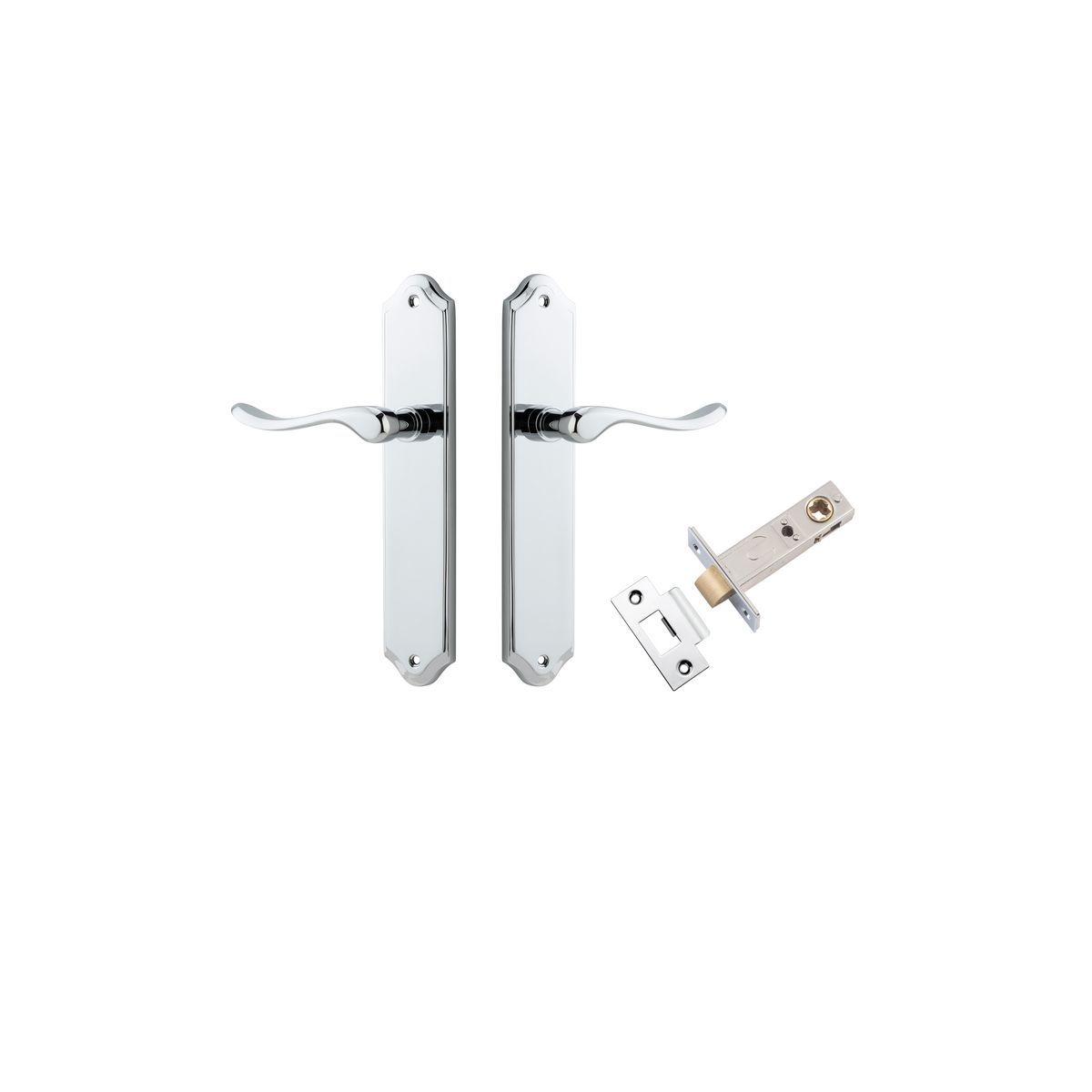 11922KPASS60 - Stirling Lever - Shouldered Backplate Passage Kit - Polished Chrome - Passage