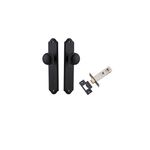 12828KPASS60 - Cambridge Knob - Shouldered Backplate Passage Kit - Matt Black - Passage