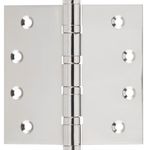 2614 - Ball Bearing Hinge - H100xW100mm - Polished Nickel