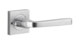 0395KIBPRIV60 - Annecy Lever - Square Rose (Inbuilt Privacy) - Brushed Chrome - Privacy