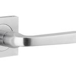 0395KIBPRIV60 - Annecy Lever - Square Rose (Inbuilt Privacy) - Brushed Chrome - Privacy
