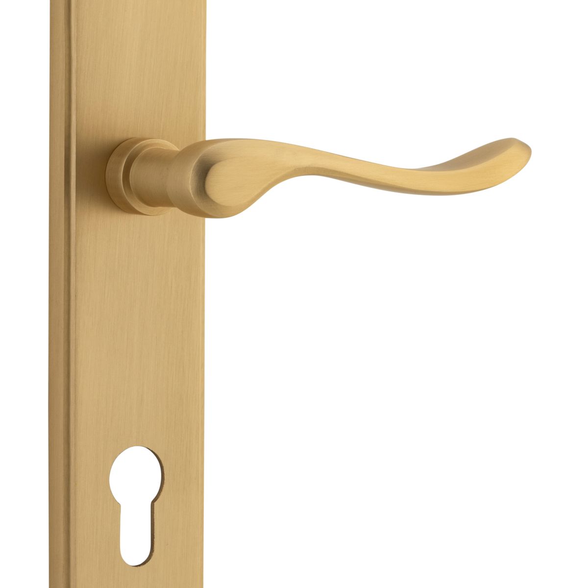 15422E85 - Stirling Lever - Shouldered Backplate - Brushed Brass - Entrance