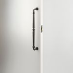 21857 - Roller Latch with Face Plate and Striker - Distressed Nickel