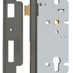 17321 - Rebated 85mm Euro Mortice Locks - 60mm Backset - Graphite PVD