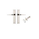 14288KPASS60 - Annecy Lever - Chamfered Backplate Passage Kit - Polished Nickel - Passage
